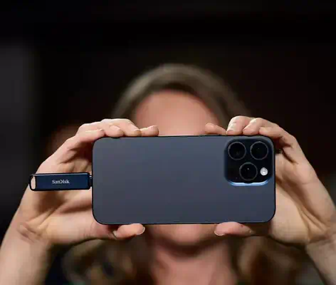 SanDisk iXpand lecteur USB flash 64 Go USB Type-C / Lightning 3.2 Gen 1 (3.1 Gen 1) Bleu - Sandisk - Adaptateur stockage - visuel 3