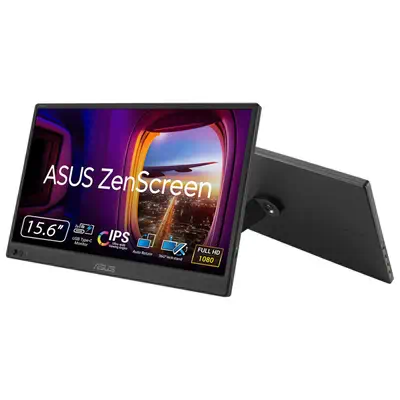 ASUS ZenScreen MB169CK écran plat de PC 39,6 cm (15.6") 1920 x 1080 pixels Full HD LCD Noir - Asus - Ecran Ordinateur - visuel 1