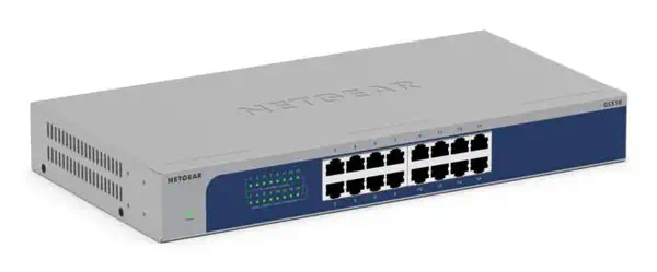 NETGEAR GS516-300EUS commutateur réseau Non-géré Gigabit Ethernet (10/100/1000) Netgear - visuel 1 - hello RSE - Conception respectueuse de l'environnement