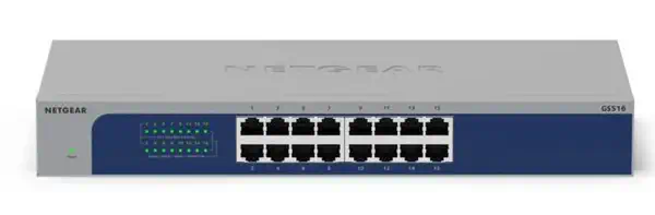 NETGEAR GS516-300EUS commutateur réseau Non-géré Gigabit Ethernet (10/100/1000) Connexion Ethernet,  - Netgear - Switchs et Hubs - visuel 1