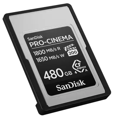 SanDisk PRO-CINEMA CFexpress Type A Card - 480GB 480 Go - Sandisk - Carte Mémoire - visuel 2