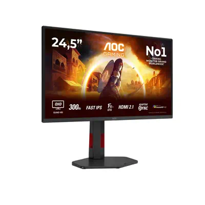 AOC G4 Q25G4SR écran plat de PC 62,2 cm (24.5") 2560 x 1440 pixels Quad HD LED Noir, Rouge - Ecran Ordinateur - visuel 2