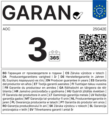 AOC G4 25G42E écran plat de PC 62,2 cm (24.5") 1920 x 1080 pixels Full HD LED Noir, Rouge - Ecran Ordinateur - visuel 5