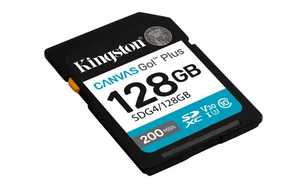 128 Go SDXC Canvas Go Plus Gen4 200 Mo/s C10 UHS-I U3 V30 - Kingston - Carte Mémoire - visuel 2