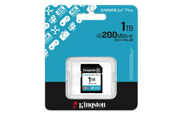 1 To SDXC Canvas Go Plus Gen4 200 Mo/s C10 UHS-I U3 V30 - Kingston - Carte Mémoire - visuel 3