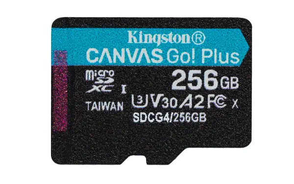 Carte microSDXC Canvas Go Plus Gen4 200 Mo/s A2 U3 V30 256 Go + adaptateur - Kingston - Carte Mémoire - visuel 2