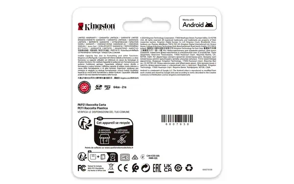 Carte microSDXC Canvas Go Plus Gen4 200 Mo/s A2 U3 V30 512 Go + adaptateur - Kingston - Carte Mémoire - visuel 6