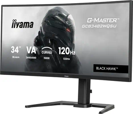 iiyama GCB3482WQSU-B1 écran plat de PC 86,4 cm (34") 1440 x 3440 pixels UltraWide Quad HD LED Noir - Ecran Ordinateur - visuel 3