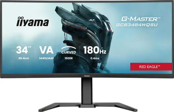 iiyama G-MASTER GCB3484WQSU-B1 écran plat de PC 86,4 cm (34") 3440 x 1440 pixels UltraWide Quad HD L - Ecran Ordinateur - visuel 1
