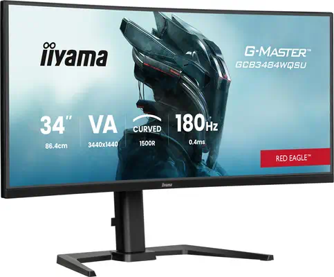 iiyama G-MASTER GCB3484WQSU-B1 écran plat de PC 86,4 cm (34") 3440 x 1440 pixels UltraWide Quad HD L - Ecran Ordinateur - visuel 2