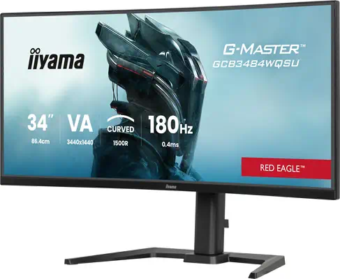 iiyama G-MASTER GCB3484WQSU-B1 écran plat de PC 86,4 cm (34") 3440 x 1440 pixels UltraWide Quad HD L - Ecran Ordinateur - visuel 3