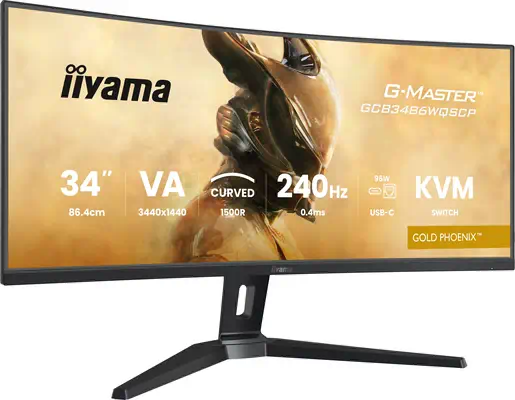 iiyama G-MASTER GCB3486WQSCP-B1 écran plat de PC 86,4 cm (34") 1440 x 3440 pixels 4K Ultra HD Noir - Ecran Ordinateur - visuel 5