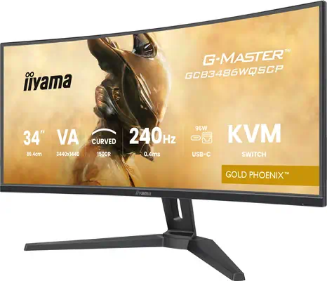 iiyama G-MASTER GCB3486WQSCP-B1 écran plat de PC 86,4 cm (34") 1440 x 3440 pixels 4K Ultra HD Noir - Ecran Ordinateur - visuel 8