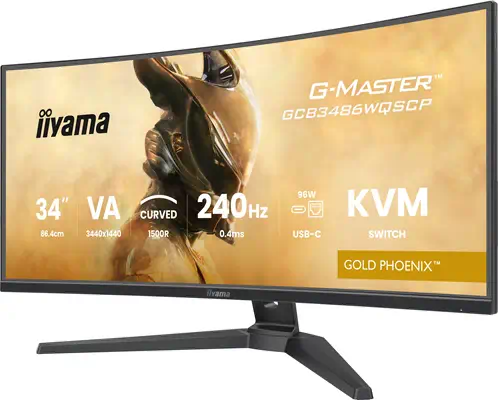 iiyama G-MASTER GCB3486WQSCP-B1 écran plat de PC 86,4 cm (34") 1440 x 3440 pixels 4K Ultra HD Noir - Ecran Ordinateur - visuel 9