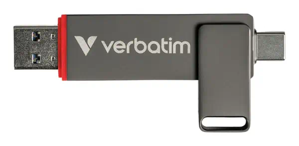 Verbatim Dual QuickStick lecteur USB flash 128 Go USB Type-A / USB Type-C 3.2 Gen 1 (3.1 Gen 1) Gris - Adaptateur stockage - visuel 10