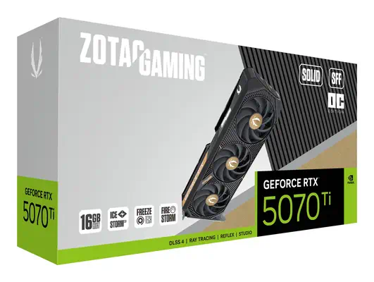 GAMING GeForce RTX 5070 Ti SOLID SFF OC Zotac - visuel 1 - hello RSE - Fonctions d'éclairage dynamique