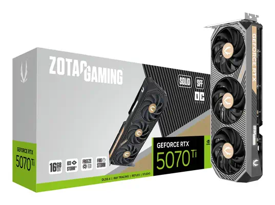GAMING GeForce RTX 5070 Ti SOLID SFF OC - Zotac - Carte graphique - visuel 7