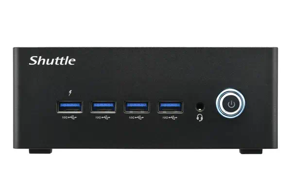 Nano PC NT10H5, Intel Core Ultra 5 125H, Intel Arc graphics, 2xHDMI, 2xUSB 4.0 (DP), 2x2.5Gbit LAN,  - Shuttle - Barebone - visuel 2