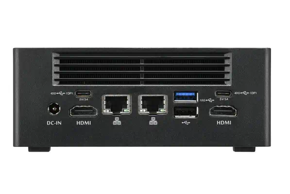 Nano PC NT10H5, Intel Core Ultra 5 125H, Intel Arc graphics, 2xHDMI, 2xUSB 4.0 (DP), 2x2.5Gbit LAN,  - Shuttle - Barebone - visuel 3