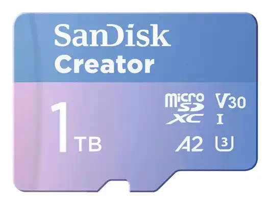 SanDisk Creator 1 To MicroSDXC UHS-I Classe 10 - Sandisk - Carte Mémoire - visuel 1
