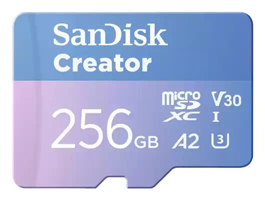 SanDisk Creator 256 Go MicroSDXC UHS-I Classe 10 - Sandisk - Carte Mémoire - visuel 1
