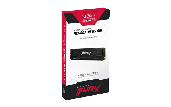 1T FURY RENEGADE G5 M.2 2280 NVMe SSD Kingston - visuel 1 - hello RSE - Endurance extrême