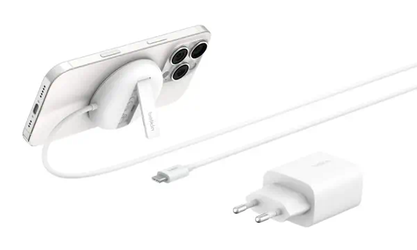 Belkin WIA011kqWH Casque, Smartphone Blanc USB Recharge sans fil Charge rapide Intérieure - Boitier d'alimentation - visuel 1