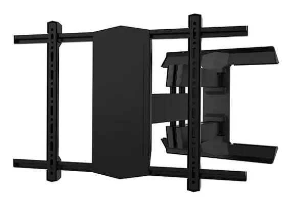 B-Tech Twin Cantilever 190,5 cm (75") Mur Noir - Support Fixe & Mobile - visuel 1