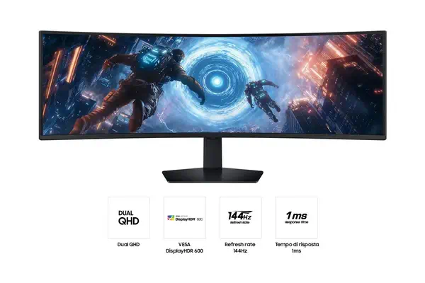 Samsung S49FG912EU écran plat de PC 124,5 cm (49") 5120 x 1440 pixels Dual QHD LCD Noir - Ecran Ordinateur - visuel 4