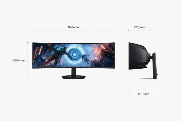 Samsung S49FG912EU écran plat de PC 124,5 cm (49") 5120 x 1440 pixels Dual QHD LCD Noir - Ecran Ordinateur - visuel 5