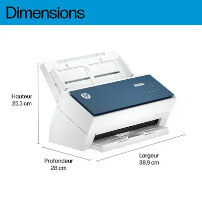 ScanJet Enterprise Flow 9000 s1 Scanner à défilement A3, jusqu’à 80ppm/160ipm, 600x 600 DPI - HP - visuel 3