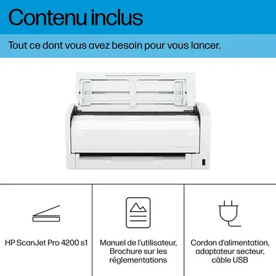 ScanJet Pro 4200 s1 Scanner à défilement A4 et passeport / carte d’identité, jusqu’à 40ppm/80ipm, 60 - HP - visuel 7