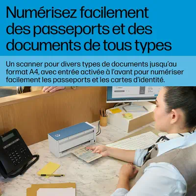 ScanJet Pro 4200 s1 Scanner à défilement A4 et passeport / carte d’identité, jusqu’à 40ppm/80ipm, 60 - HP - visuel 7