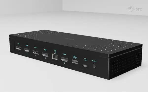 Universal 5x 4K/60Hz Display Docking Station + Power I-Tec - visuel 1 - hello RSE - Prise en charge de la haute résolution