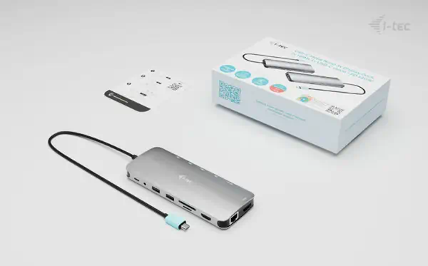 USB-C Metal Nano 3x Display Dock, 2x HDMI 1x USB-C video + Power Delivery 140W - I-Tec - Station d'accueil pour portable - visuel 5