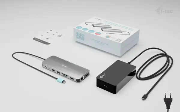 USB-C Metal Nano 3x Display Dock, 2x HDMI 1x USB-C video with Power Delivery 140W + Universal Charge - I-Tec - Station d'accueil pour portable - visuel 6