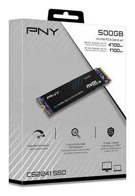 PNY M280CS2241-500-RB disque SSD 500 Go M.2 PCI Express 4.0 NVMe 3D NAND - Disque dur SSD - visuel 7