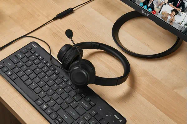 Acer AHW154 Casque Avec fil À la main Bureau/Centre d'appels USB Type-A Noir - Casque Micro - visuel 7