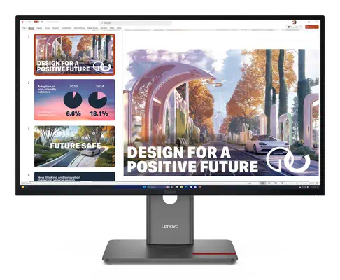 ThinkVision P27QD-40 Lenovo - visuel 1 - hello RSE - Fabriqué avec de meilleurs matériaux