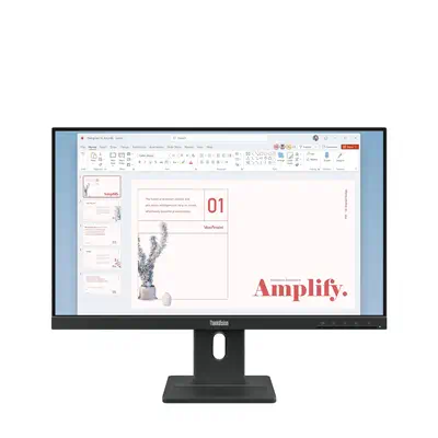 Lenovo ThinkVision E24-40 LED display 60,5 cm (23.8") 1920 x 1080 pixels Full HD LCD Noir - Ecran Ordinateur - visuel 1