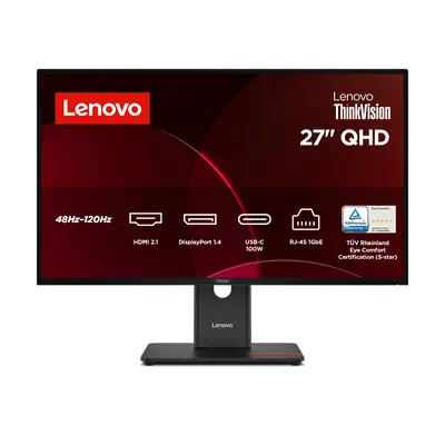 Lenovo ThinkVision T27QD-40 Moniteur - Ecran Ordinateur - visuel 1