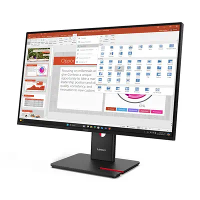 Lenovo ThinkVision T27-40 LED display 68,6 cm (27") Lenovo - visuel 1 - hello RSE - Qualité d'affichage éclatante