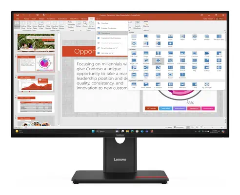 Lenovo ThinkVision T27-40 Moniteur - Ecran Ordinateur - visuel 2