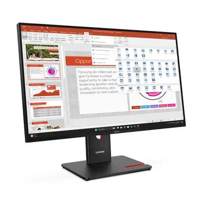 Lenovo ThinkVision T27-40 LED display 68,6 cm (27") Lenovo - visuel 1 - hello RSE - Options de connectivité étendues