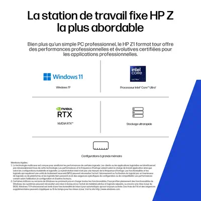 Z1 Tower G1i Desktop PC - HP - Unité Centrale - visuel 9
