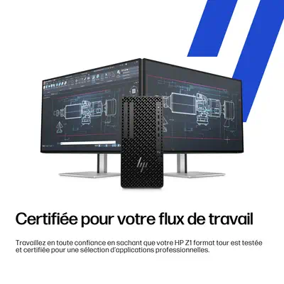 HP Z1 Tower G1i Intel Core Ultra 7 265 16 Go DDR5-SDRAM 512 Go SSD NVIDIA RTX A400 Windows 11 Pro St - Station de Travail - visuel 10