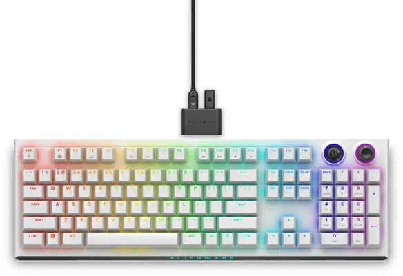 Alienware AW920K clavier Gaming USB + RF Wireless + Bluetooth Blanc - Clavier - visuel 1