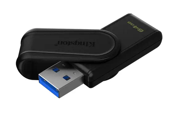 64GB Portable USB 3.2 Gen 1 DataTraveler Exodia S (Noir/Noir) - Kingston - Disque dur Externe - visuel 2