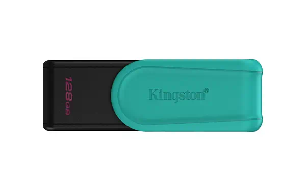 128GB Portable USB 3.2 Gen 1 DataTraveler Exodia S (Noir/Turquoise) - Kingston - Disque dur Externe - visuel 1
