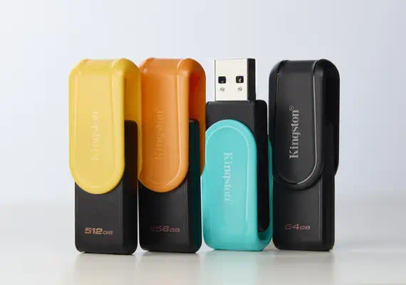 512GB Portable USB 3.2 Gen 1 DataTraveler Exodia S (Noir/Jaune) - Kingston - Disque dur Externe - visuel 6